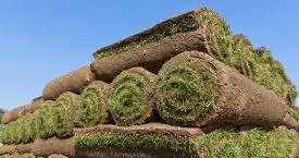 sod-install-services Bloomington Mulching Services at a house provided by Wells Lawn Care & Landscaping