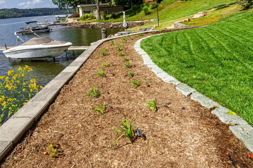 Landscaping by the lake